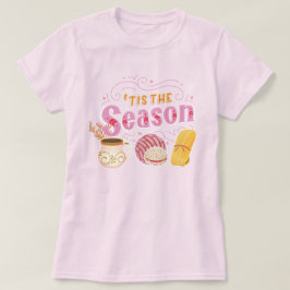 Camiseta Pan Dulce Pastelaria Mexicana Rosa Natal