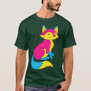 Camiseta Pan Flag Cores Fox Pride Pansexual I