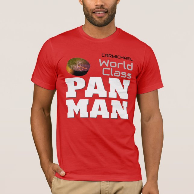 Camiseta Pan Man on RED (Frente)