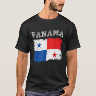 Camiseta Panamá: Bandeira do Panamá Destino de Férias Turís
