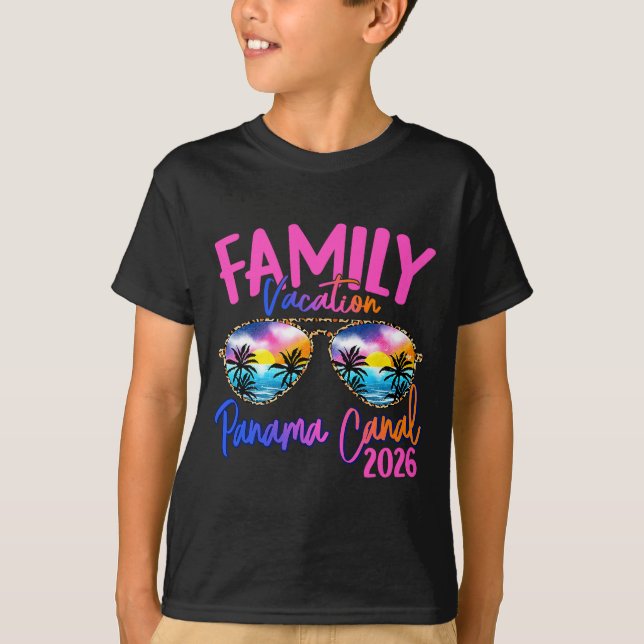 Camiseta Panama C Vacation 2026 Souvenir Matching Family Gr (Frente)
