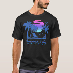 Camiseta PANAMA CITY BEACH Flórida Férias Trip Retro Vint