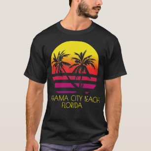 Camiseta Panamá City Beach Florida Vintage Tropical Sunset