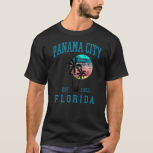 Camiseta Panama City Florida Primavera Vacations Beach Palm