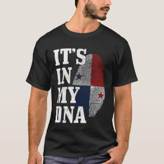 Camiseta Panamá Está no Meu DNA Orgulho da Bandeira Panamen