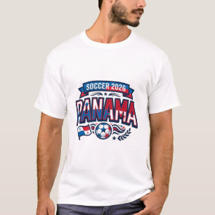 Camiseta Panamá Futebol 2026 Futebol Negrito Tipografia Paí