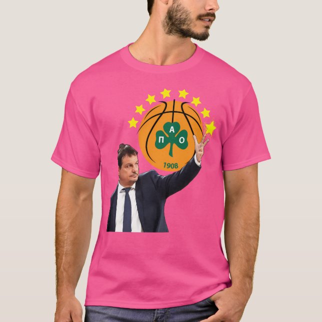 Camiseta Panathinaikos 8 Estrelas - Com Assistente Ergin At (Frente)