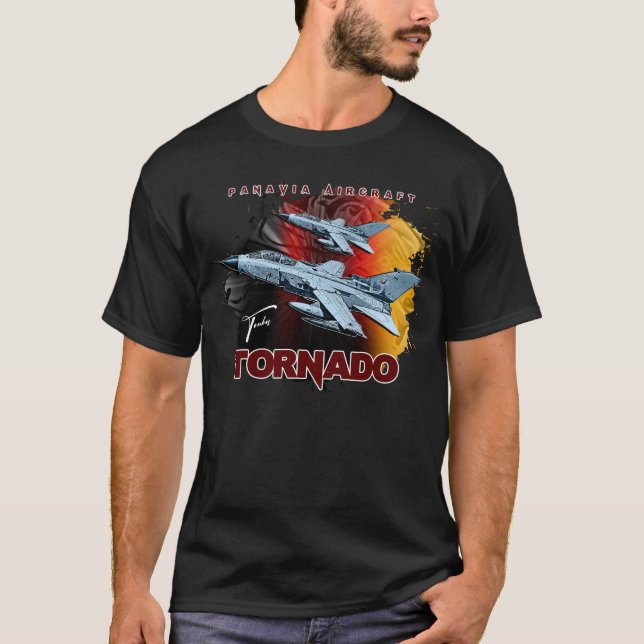 Camiseta Panavia Tornado European Fighterjet Avião (Frente)