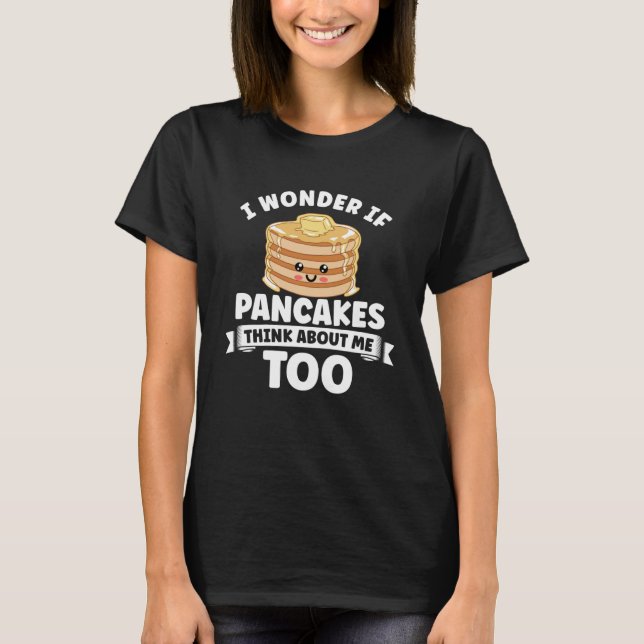 Camiseta Pancake Brunch Pancake Maker Café da Manhã para Mu (Frente)