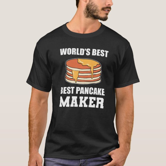 Camiseta Pancake de Melhor Criador de Pancake (Frente)