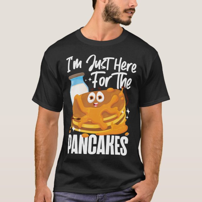 Camiseta Pancake Kids, estou aqui para as panquecas. (Frente)