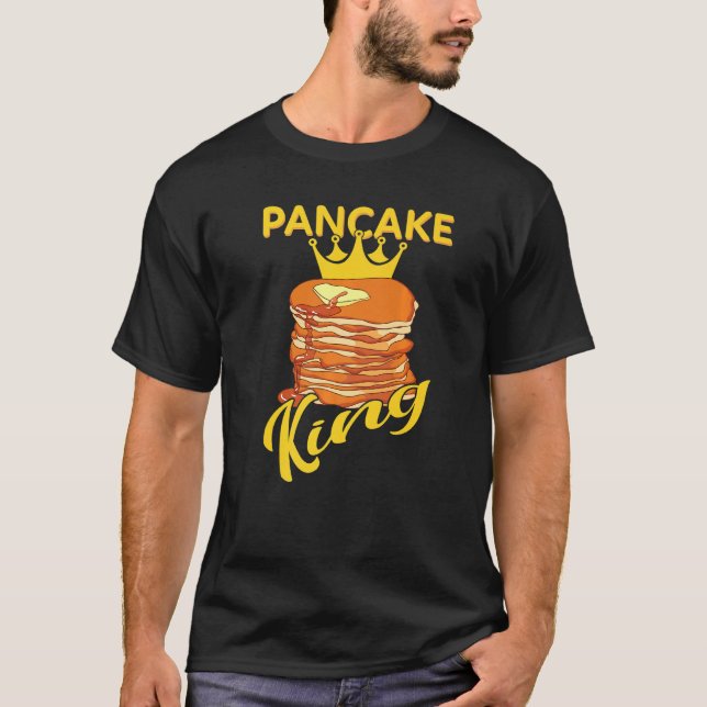 Camiseta Pancake King Pancaces Pancakes Maker Xarope F (Frente)