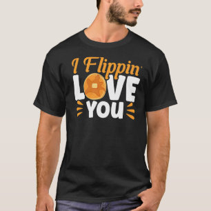 Camiseta Pancake Lover Kids Eu Amo Você Premium