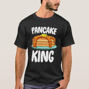 Camiseta Pancake Loving King Foodie Brunch