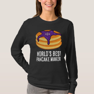 Camiseta Pancakes Breakfast Morning Melhor Mãe de panquecas