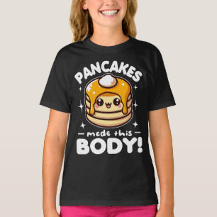 Camiseta Pancakes Engraçou Esse Corpo No Café Da Manhã