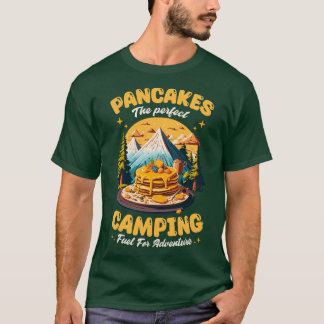 Camiseta Pancakes o combustível perfeito para acampar para