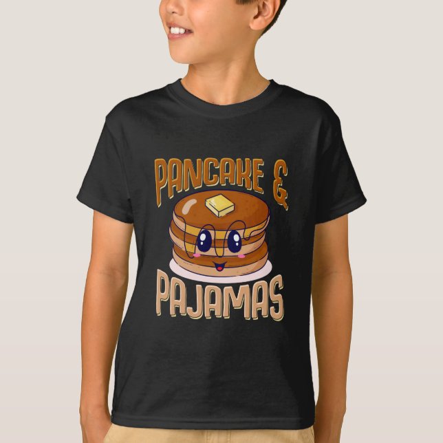 Camiseta Pancakes Pajamas Cute Kawaii SlumbParty (Frente)