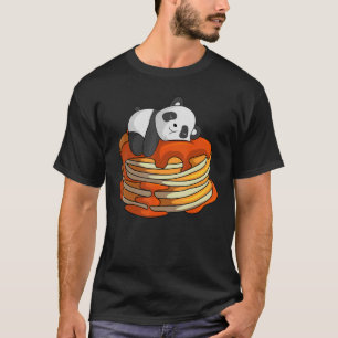 Camiseta Pancakes Panda No Waffle Breakfast Flapjack Hotcak