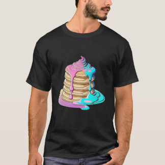 Camiseta Pancakes Vaporwave Retrowave Aesthetic