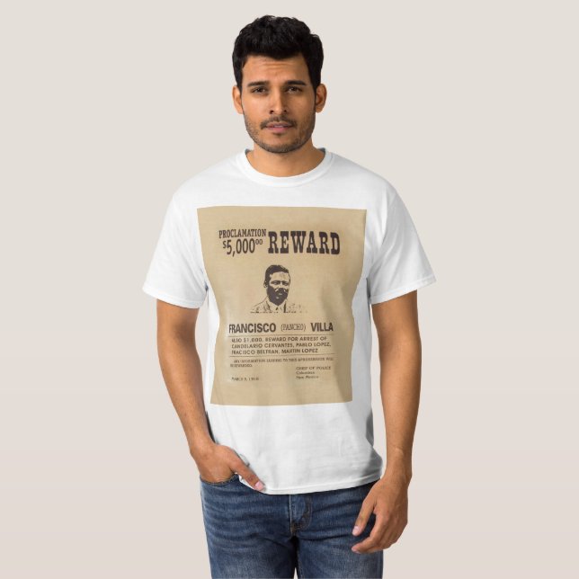 Camiseta Pancho Villa 🔥 General mexicano Herói (Frente Completa)