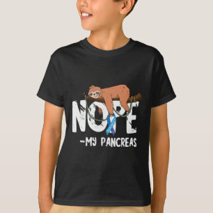 Camiseta Pâncreas Diabetes Consciência do Açúcar no Sangue