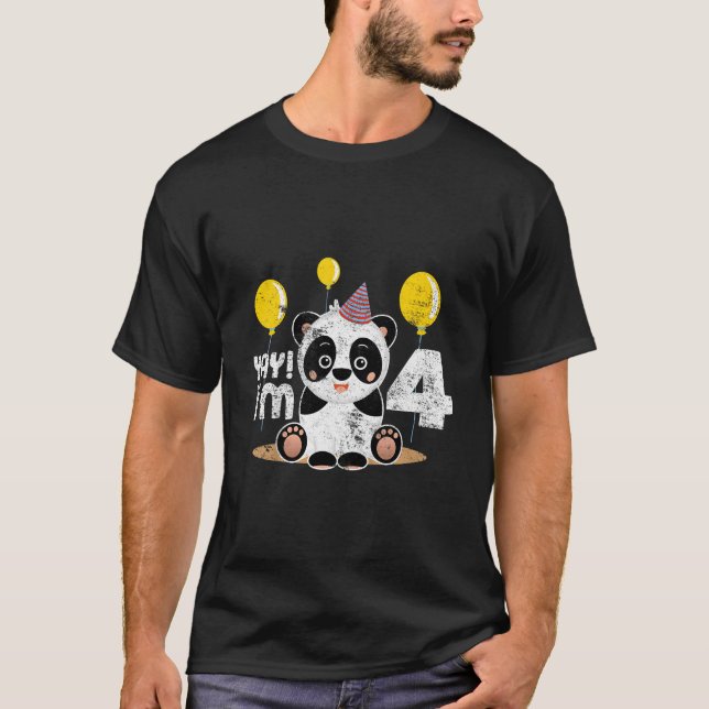 Camiseta Panda 4º Infant 4 Anos (Frente)