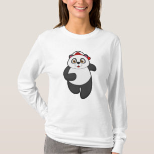 Camiseta Panda a Correr com Boné