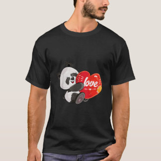Camiseta Panda Abraçando o Urso que Ele Ama Panda