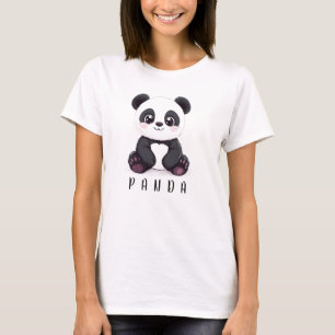 Camiseta Panda Abraço Coração