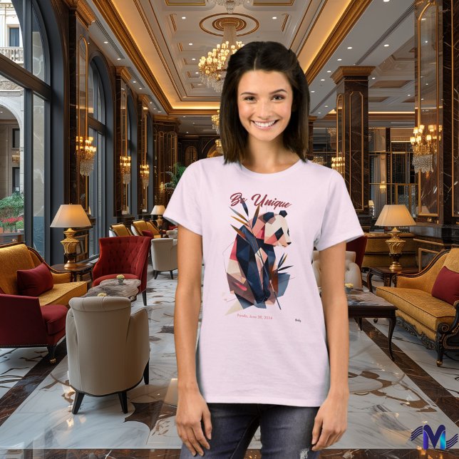Camiseta Panda Abstracto y Único (Criador carregado)