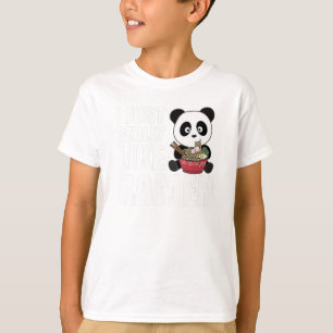 Camiseta Panda Acionada Por Ramen Sweet Kawaii Noodle Panda