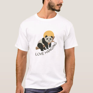 Camiseta Panda adoram pendurar