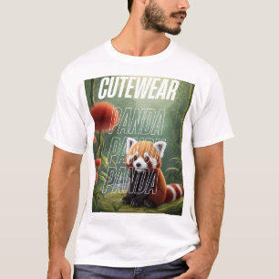 Camiseta Panda Adorável no Jardim Floral - Panda Bonita