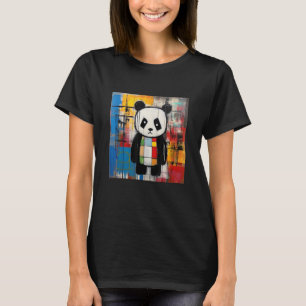 Camiseta Panda Art Colorida Animal Panda