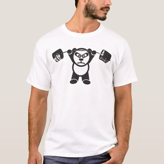 Camiseta Panda Barbell Overhead (Frente)
