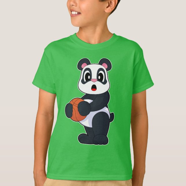 Camiseta Panda Basketball player Basketball (Frente)