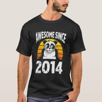 Camiseta Panda Bear Awesome Since 2014 9Th 9