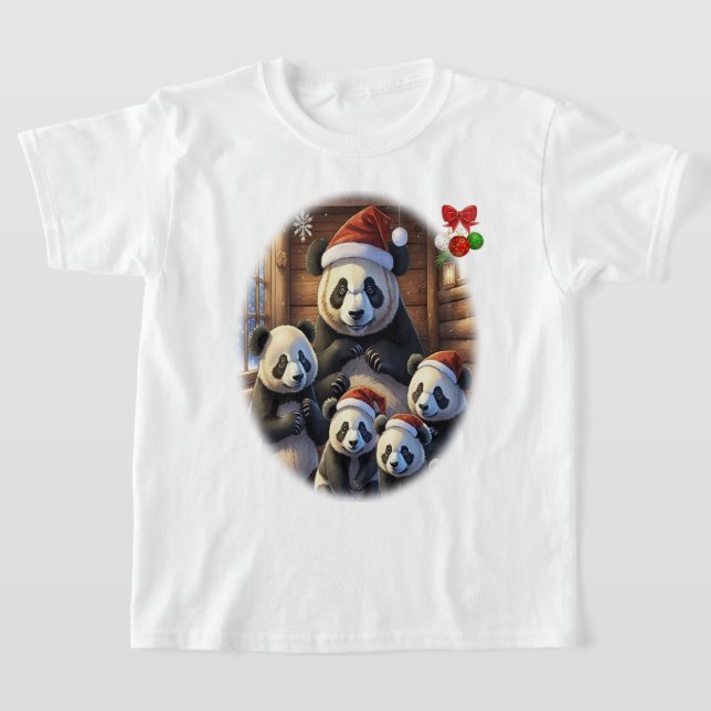 Camiseta Panda Bear Christmas (Postura )