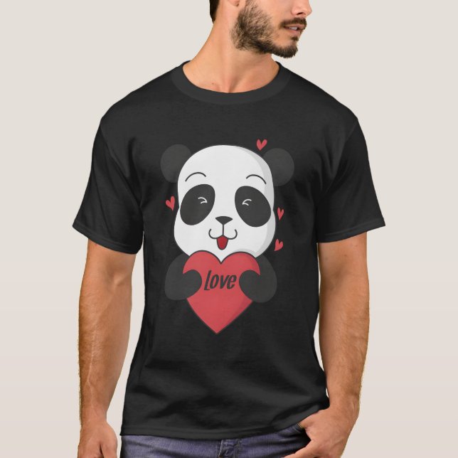 Camiseta Panda Bear Com Grande Amor (Frente)