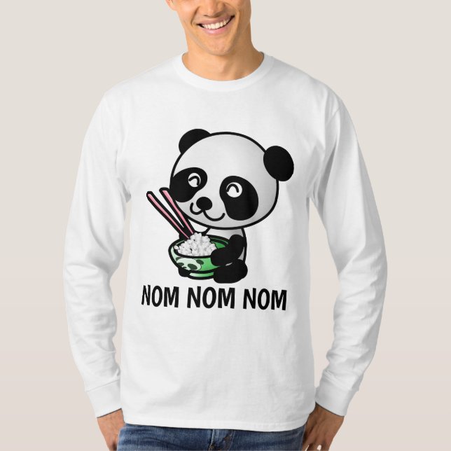 Camiseta PANDA BEAR COMENDO COM T-Shirts CHOPSTICKS (Frente)