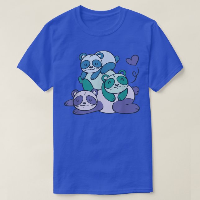 Camiseta Panda Bear Cute Dormindo (Frente do Design)