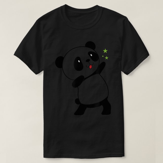 Camiseta Panda Bear dançando feliz (Frente do Design)