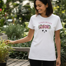 Camiseta Panda Bear Face Personalized Womens T-Shirt