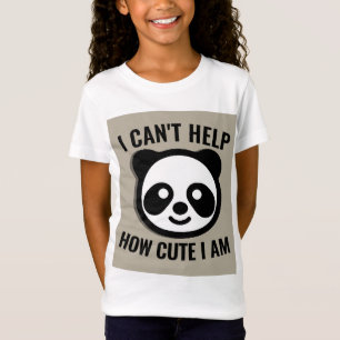 CAMISETA PANDA BEAR GAROTAS CRIANÇAS BONITAS T-SHIRTS