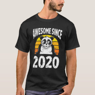 Camiseta Panda Bear Incrível Desde 2020 segundo aniversário
