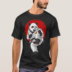 Camiseta Panda Bear Karate Kickboxing Kung Fu Taekwondo Mar