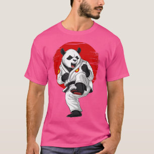 Camiseta Panda Bear Karate Kickboxing Kung Fu Taekwondo Mar