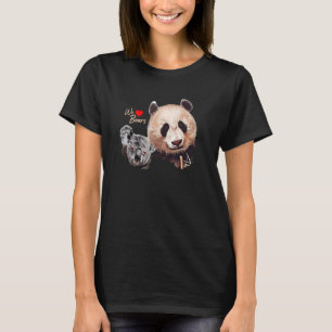 Camiseta Panda Bear Koala Urso Urso Urso Urso Animais Amor