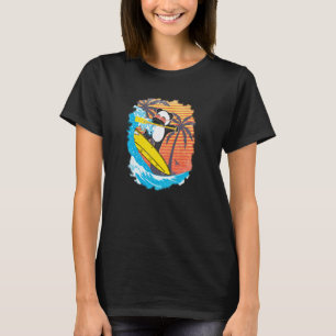 Camiseta Panda Bear Surfing Surfboard SUP Levanta-se remand